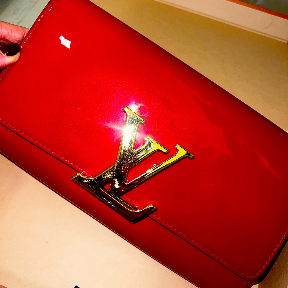 Louis Vuitton patent leather clutch